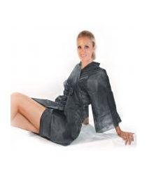 Vienreizlietojams pacientu halāts – kimono, melns