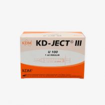 Šļirce insulīna ar noņemamu adatu  KD-JECT III, 1ml, 27G, N100