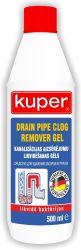 Līdzeklis kanalizācijas aizsērējumiem, KUPER, Spodra, gēls, 500ml