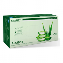 medaSEPT ALOEVIT nitrila cimdi ar alveju, XL izmērs, bez pūdera, nesterili, N100
