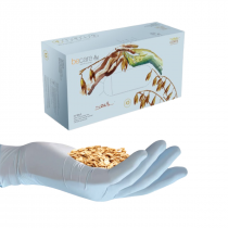 Cimdi nitrila BECARE ART ar auzu ekstraktu, bez pūdera, S izmērs, N200