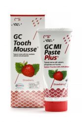 GC MI Paste Plus Strawberry, remineralizējošs aizsargkrēms, putas zobiem, 40g