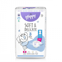 Happy Midi autiņbiksītes, 3.izmērs (5-9kg)