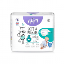 HAPPY JUNIOR EXTRA autiņbiksītes, 6. izmērs (+15 kg), N34