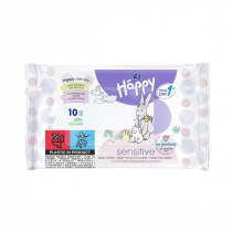 HAPPY Sensitive mitrās salvetes, N10