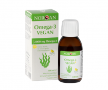 NORSAN Omega-3 VEGAN ar citronu garšu, 100 ml 