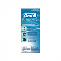 Oral-B Superfloss ortodontiskais diegs 50 gab. 