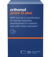 Orthomol Junior Omega Plus konfektes N30 dienu devas