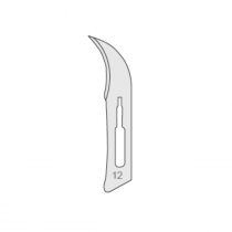 Vienreizlietojami, sterili skalpeļu asmeņi Nr.12, N100