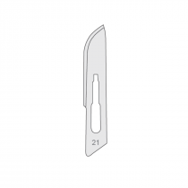 Vienreizlietojami, sterili skalpeļu asmeņi Nr.21, N100