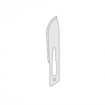 Vienreizlietojami, sterili skalpeļu asmeņi Nr.22, N100