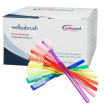 Wellsabrush vienreizējās lietošanas zobu birstes ar integrētu zobu pastu, N100