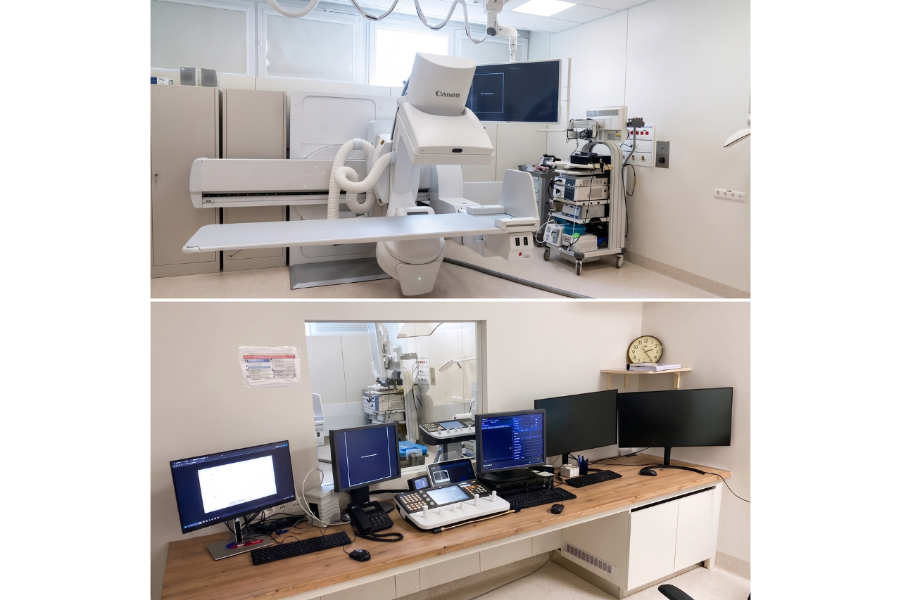 Canon Ultimax-i X-ray machine at Riga Eastern Clinical University Hospital